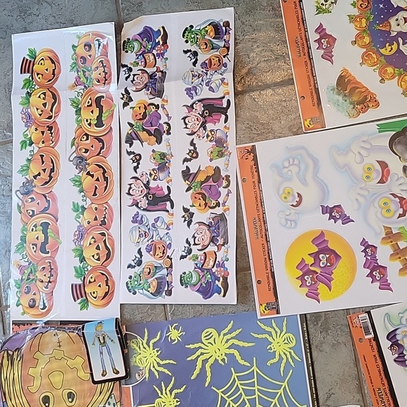 Huge lot Halloweeen decoration stickers bundle removable Window sticker sealed - Picture 7 of 9